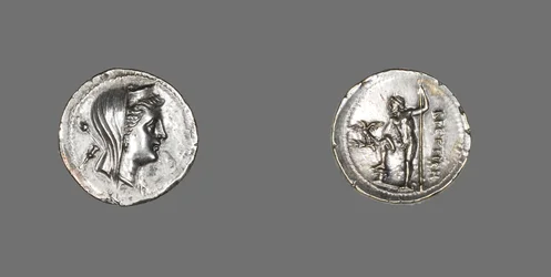Dracma que representa a la Ninfa Anfitrite, 216-203 a.C.