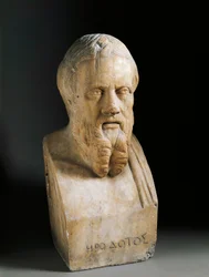 Busto de Heródoto, siglo IV a.C.
