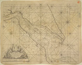 Carta impresa del estuario del río Humber