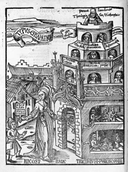 Artes Liberales: Gramática - en “Margarita Philosophica” de Gregor Reisch (1467-1525). Bale