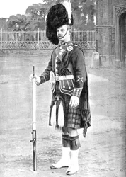 Sargento de color, Los Highlanders de la Reina, c1880