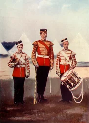 Tambor Mayor y Tamborileros, Guardia de Coldstream, 1900