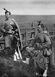 Sargento Mayor de Tambores Reith y Cabo-Piper Reith de los London Scottish, 1896