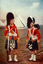 Sargento y Corneta, 1º Highlanders de Argyle y Sutherland, 1900