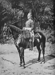 Sargento Mayor de Tropas, 3º, Los Dragones del Príncipe de Gales, c1880