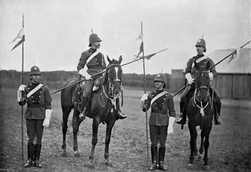 Soldados de la Caballería de Australia del Sur, 1896
