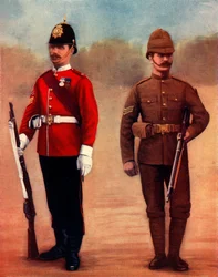 Regimiento de Yorkshire Occidental Sargento de Color y Regimiento de Yorkshire Sargento, 1900
