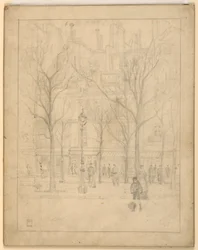 Vista de una calle de París