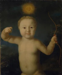 Retrato del zarevich Pedro Petrovich de Rusia 1715-1719 como Cupido, 1772