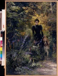 Estamos abandonados. Pintura de Grigori (Grigoriy, Grigory) Grigoryevich Myasoyedov (Myasoedov, Miasoedov) (1834-1911), óleo sobre lienzo