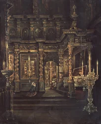 En la Catedral de la Asunción de la Santísima Virgen en Rostov, 1862