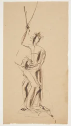 Boceto para grupo de estatuillas