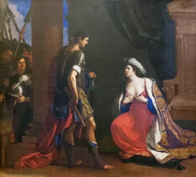 Cleopatra ante Octavio