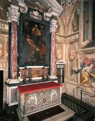 Madonna y Niño con Santos Pedro y Pablo