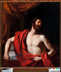 El suicidio de Catón de Útica (95-46 a.C.), político romano