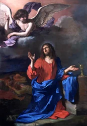 Guercino - Cristo ora en el Huerto de Getsemaní antes de su arresto. En la agonía de la duda, NMW A 7