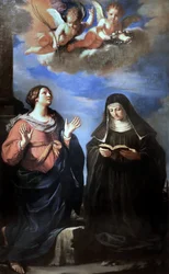 Guercino - Santas Gertrudis y Lucrecia. 1645