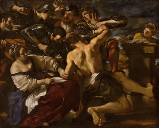Sansón capturado por los filisteos, 1619
