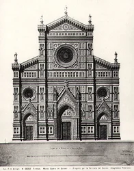 Diseño para la fachada de Santa Maria del Fiore o Duomo en Florencia