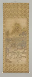 Shanshui (tinta y color sobre seda)