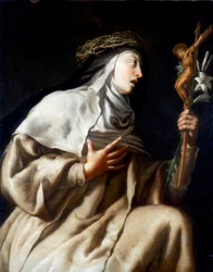 Santa Teresa de Ávila ante la Cruz