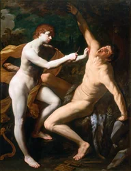 Apolo y Marsias, ca 1625