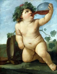 Niño bebiendo Bacchus