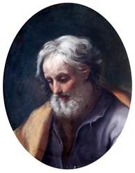 Cabeza de San José (óleo sobre lienzo)