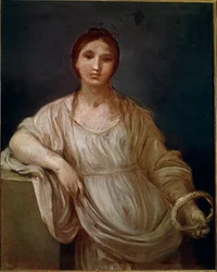 Retrato de una joven con una corona