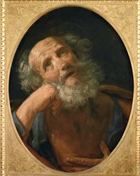 San Pedro penitente - Der reuige Petrus ... (pintura sobre lienzo)