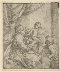 La Virgen y el Niño en una mesa con el joven Juan el Bautista, ca. 1600-1640