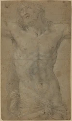 Torso de Cristo en la cruz