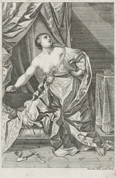 Muerte de Lucrecia, c. 1700-50 posiblemente Antonio Billy