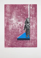 Habitación invisible Nº1, 2019 (xilografía y serigrafía)