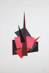 Lyubov Popova Fuerza espacial, 2019 (serigrafía)