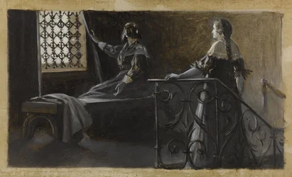 Ethel y la mujer velada, ca. 1889 (óleo sobre lienzo)