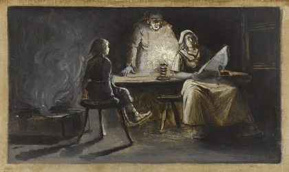 La familia de Nychol el Verdugo, hacia 1889 (óleo sobre lienzo)