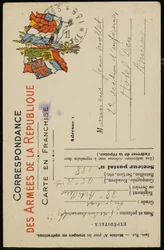 Tarjeta postal autógrafa a Jean Mollet, 31 de julio de 1915