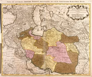 Mapa de Persia (grabado)