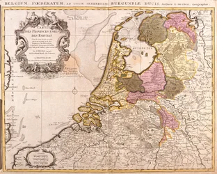 Mapa de las Provincias Unidas de los Países Bajos (grabado)