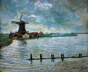 Molino de viento en Holanda