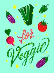 V FOR VEGGIE, 2025 (arte digital)