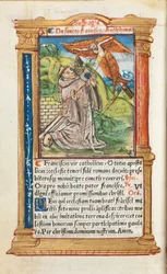 Libro de Horas Impreso (Uso de Roma): fol. 106v, San Francisco de Asís
