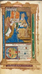 Libro de Horas Impreso (Uso de Roma): fol. 45r, Coronación de la Virgen