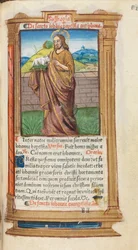 Libro de Horas Impreso (Uso de Roma): fol. 98r, San Juan Bautista