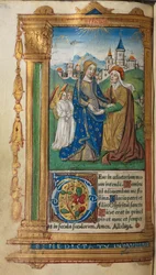 Libro Impreso de Horas Uso de Roma: fol.29v, La Visitación, 1510