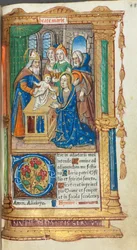 Libro de Horas Impreso Uso de Roma: fol. 40r, Presentación en el Templo, 1510