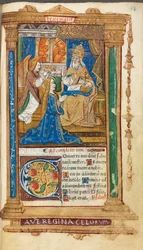 Libro Impreso de Horas Uso de Roma: fol. 45r, Coronación de la Virgen, 1510