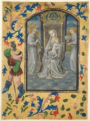 Hoja de un libro de horas: Presentación en el templo, c. 1470-1480