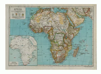 Mapa de África, c. 1910